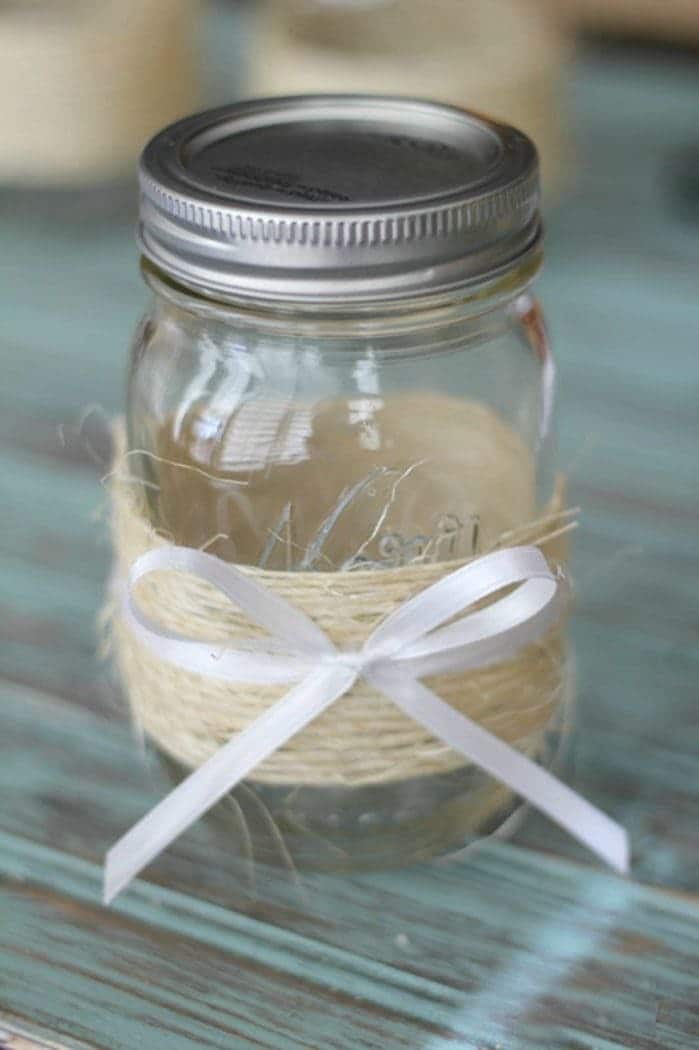 Shabby Chic Mason Jar Vases