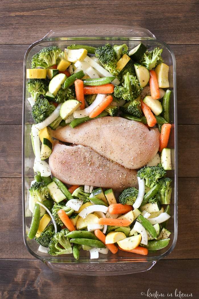 Baked chicken breast with veggies recipes