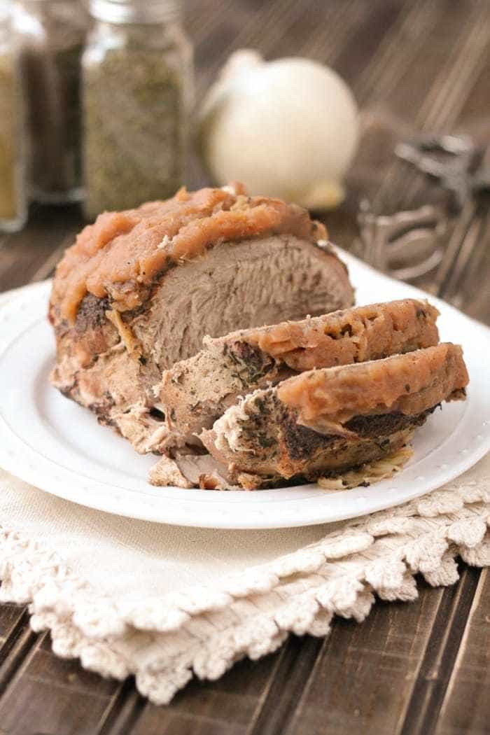 Pork Roast with Applesauce