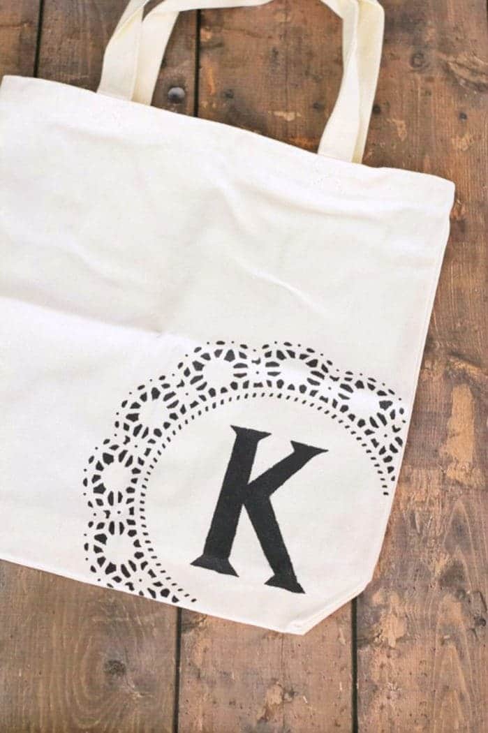 monogram tote