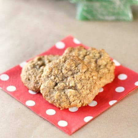 Old fashioned oatmeal walnut cookies. They're prefect for Christmas time or anytime!