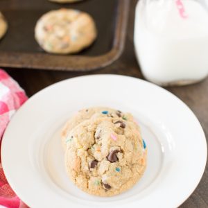 Quick and easy small-batch chocolate chip sprinkle cookies