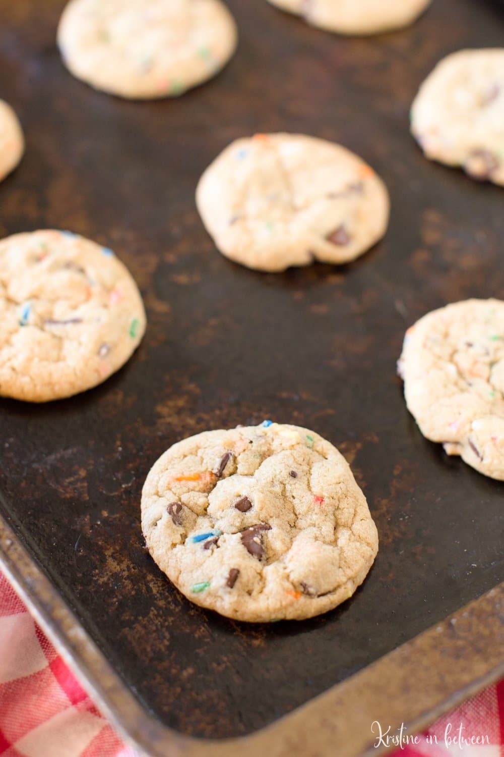Quick and easy small-batch chocolate chip sprinkle cookies