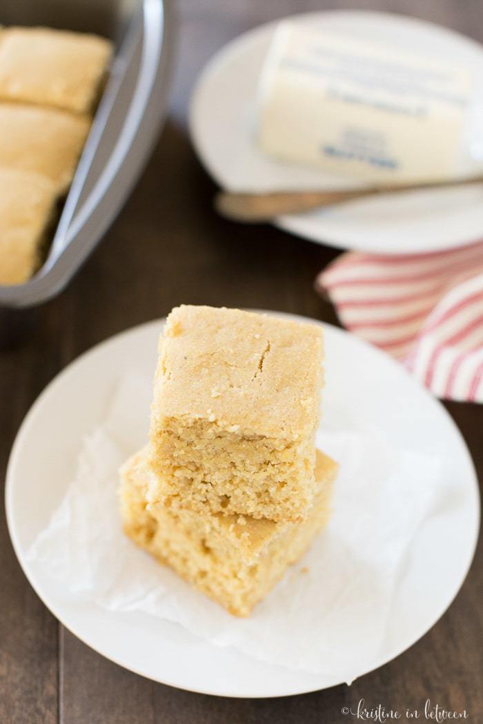 A healthier cornbread made with whole wheat flour and naturally sweetened with honey! It's soft and moist and full of cornbread flavor!