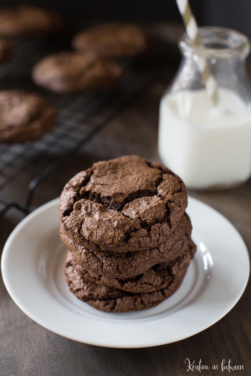 These are the very best dark chocolate cookies! They are decadent and oozing with dark chocolate!