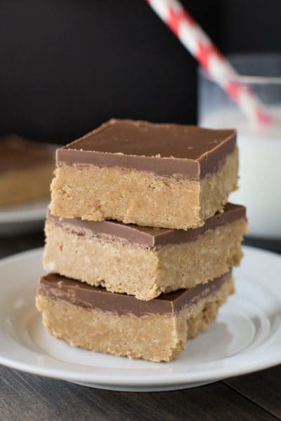 This is my favorite, tried and true no-bake recipe for chocolate peanut butter bars! They're quick and easy and absolutely delicious!