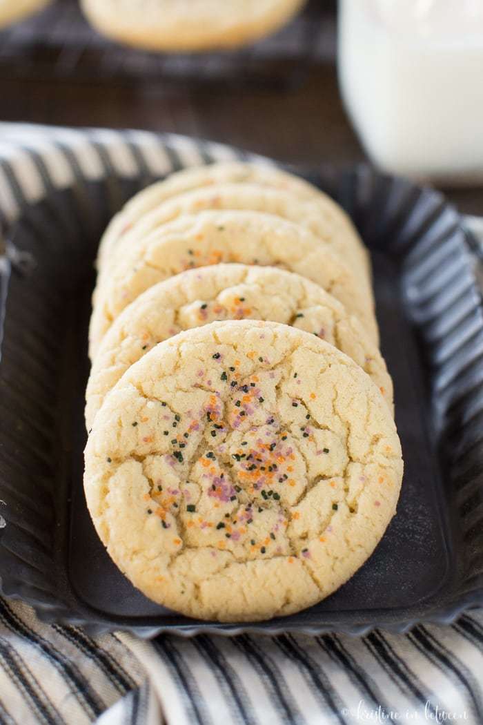 Easy, one bowl Halloween sugar cookies!
