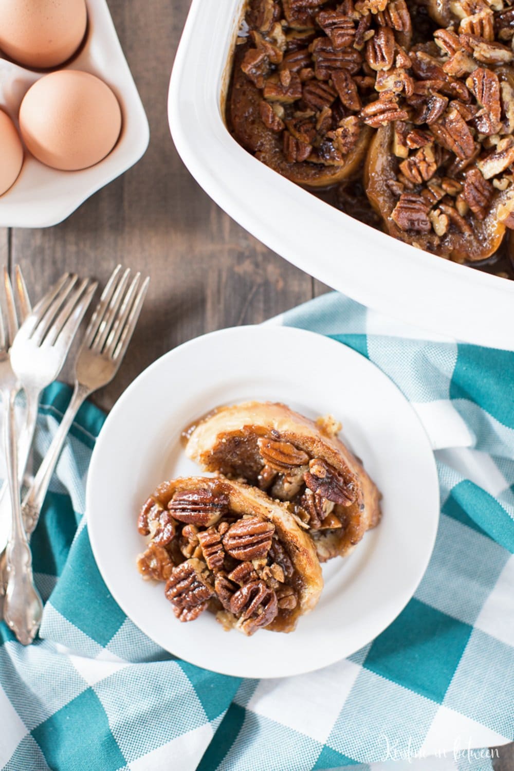 This pecan caramel French toast is my favorite weekend breakfast!