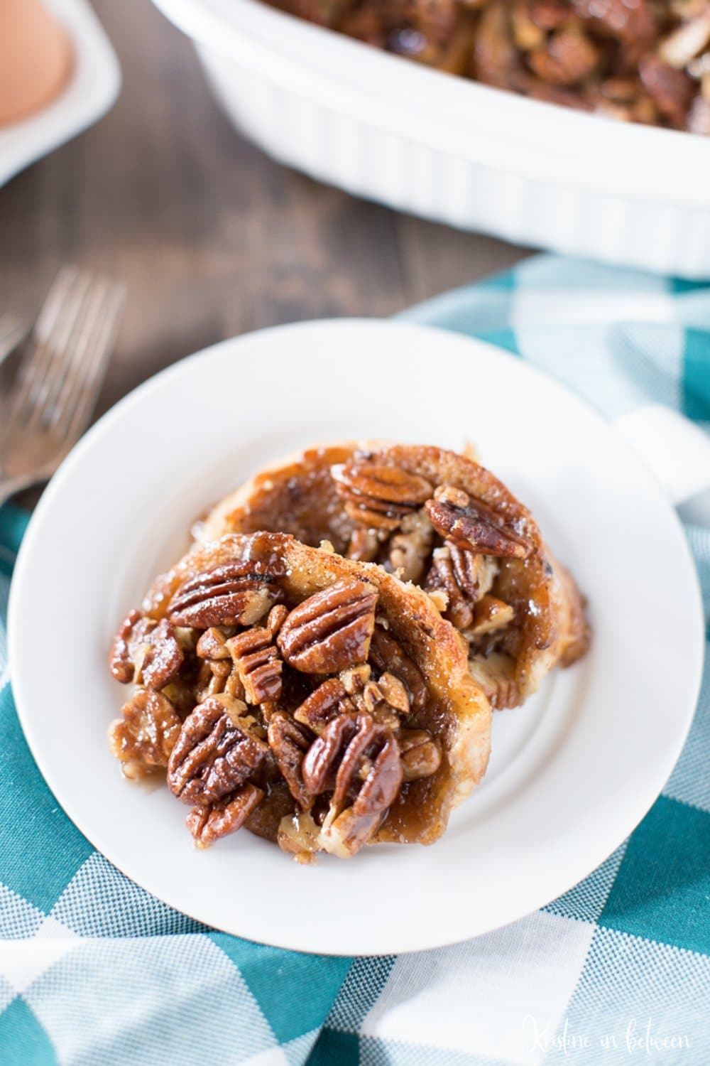 This pecan caramel French toast is my favorite weekend breakfast!