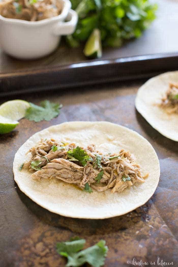 This pork carnitas is easy to make in the Crock-Pot and is absolutely delicious!