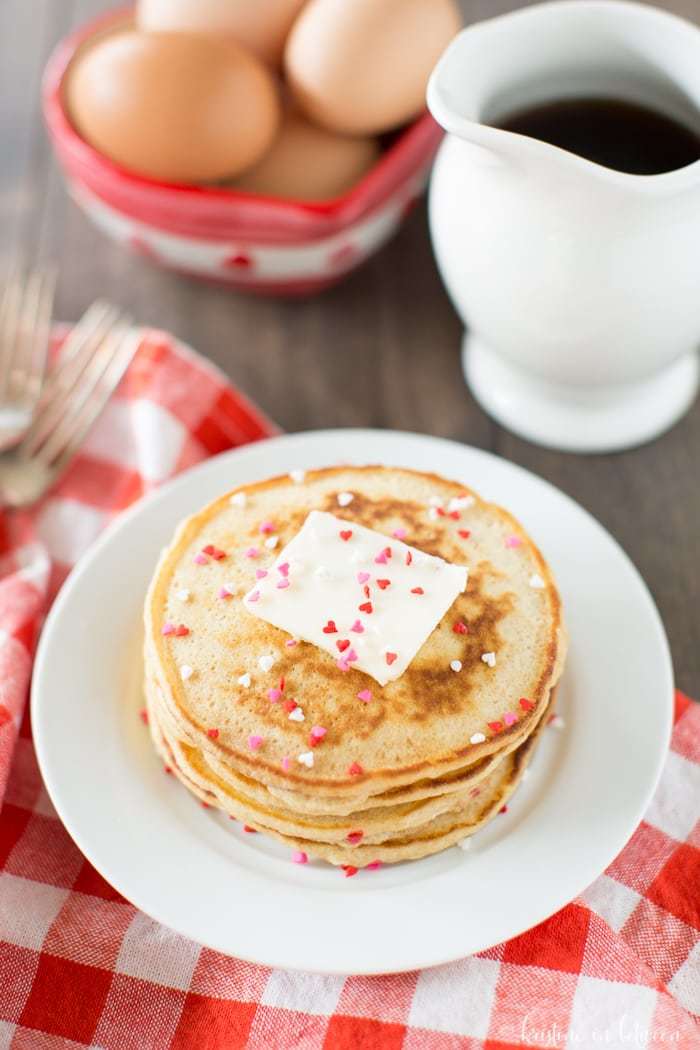 Valentine's Day Pancakes | Kristine in Between