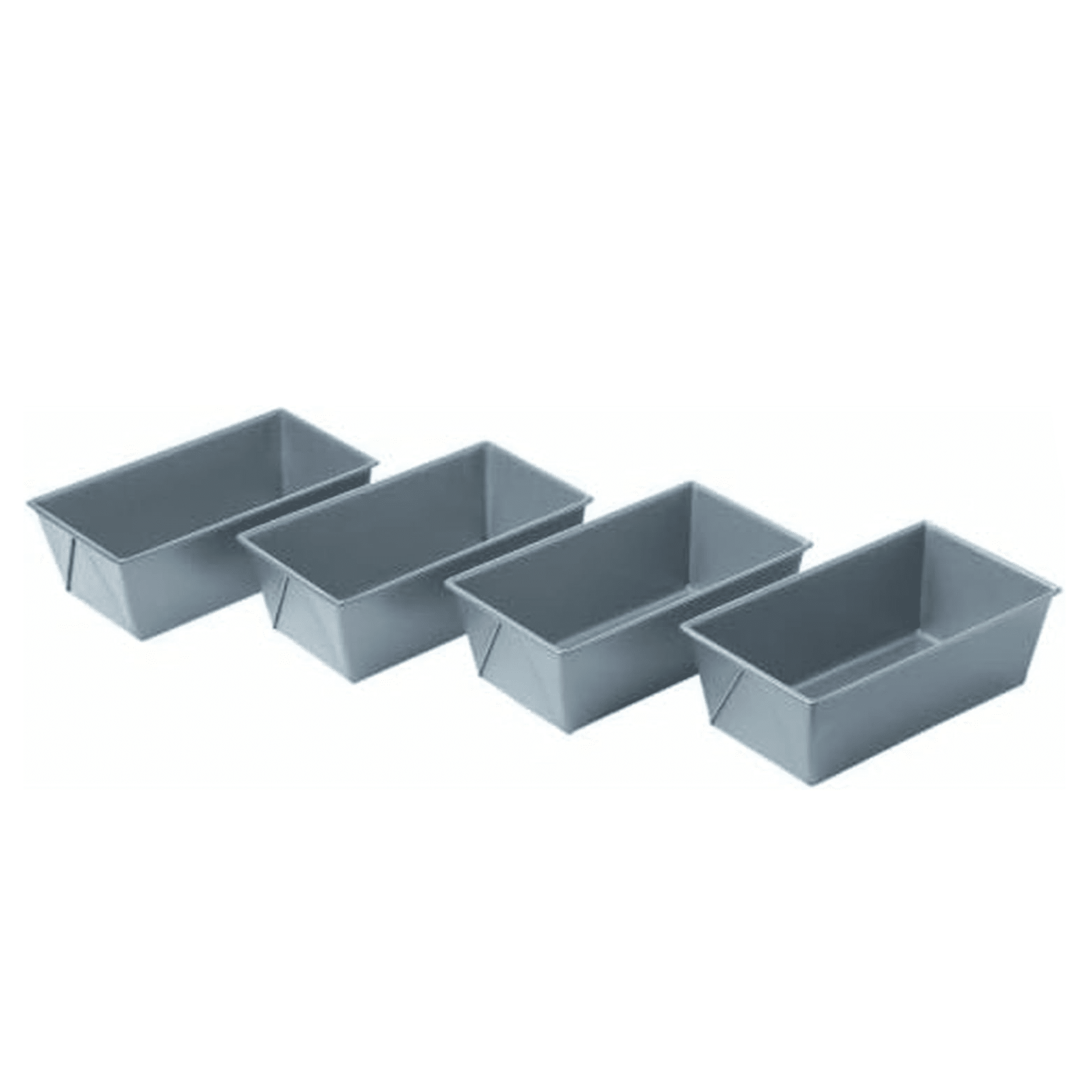 Four mini loaf pans.