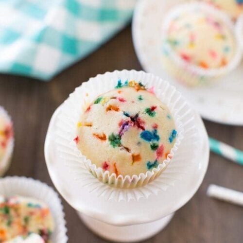 Favorite Birthday Cake Muffins - Yummy Toddler Food
