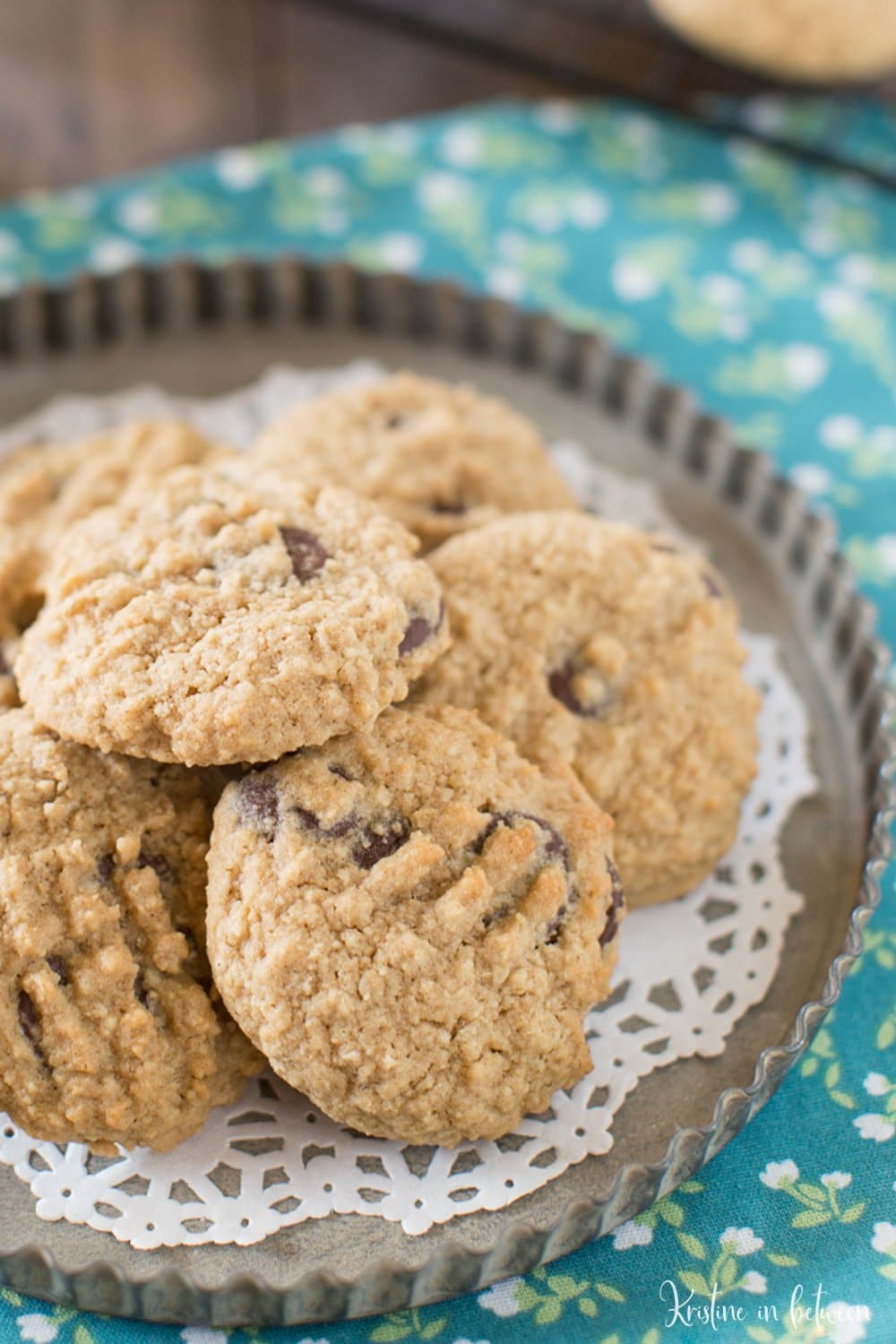 You'll love these lightened up whole grain chocolate chip cookies!