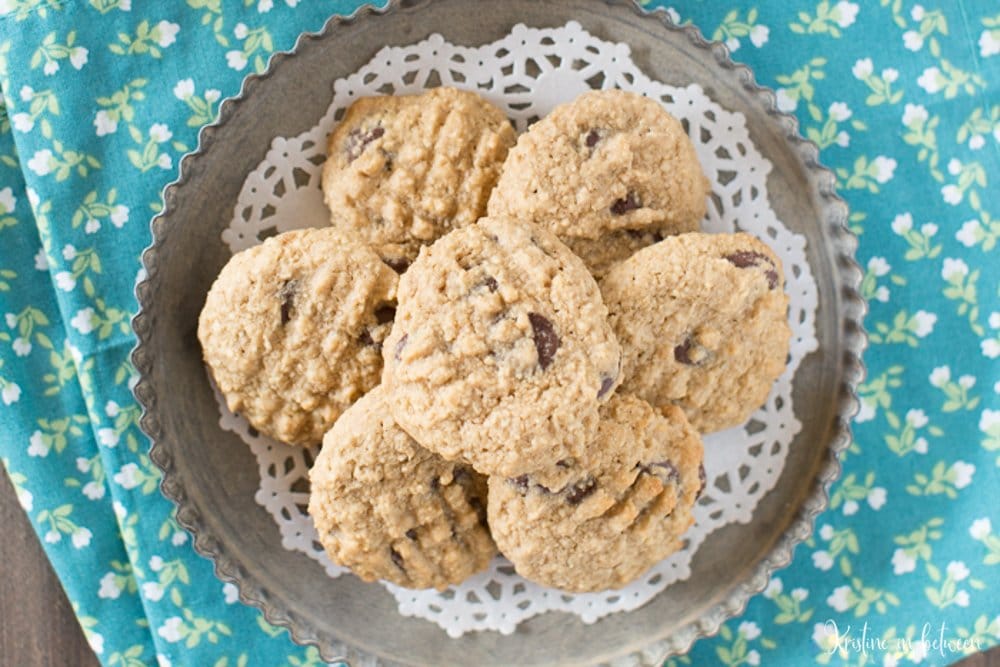You'll love these lightened up whole grain chocolate chip cookies!