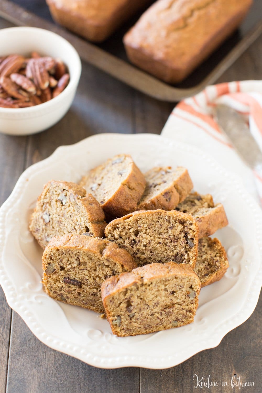 This pumpkin pecan banana bread is the perfect quick bread to make during the fall! It’s everything you love about banana bread with a delicious fall twist!