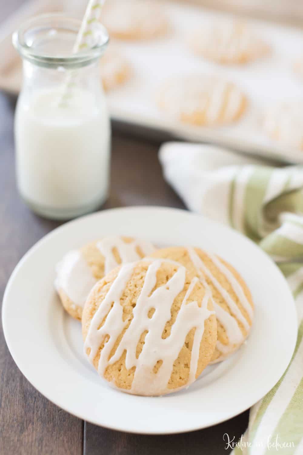 These maple sugar cookies are soft and chewy with a sweet maple glaze! They're quick and easy to make and are the perfect sweet treat!