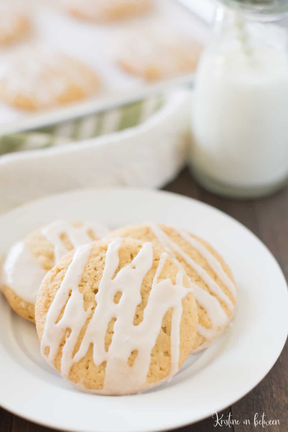 These maple sugar cookies are soft and chewy with a sweet maple glaze! They're quick and easy to make and are the perfect sweet treat!