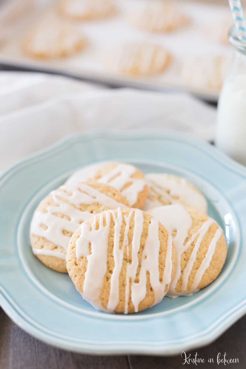 These thin and chewy maple sugar cookies are the perfect cookie with a sweet maple glaze!