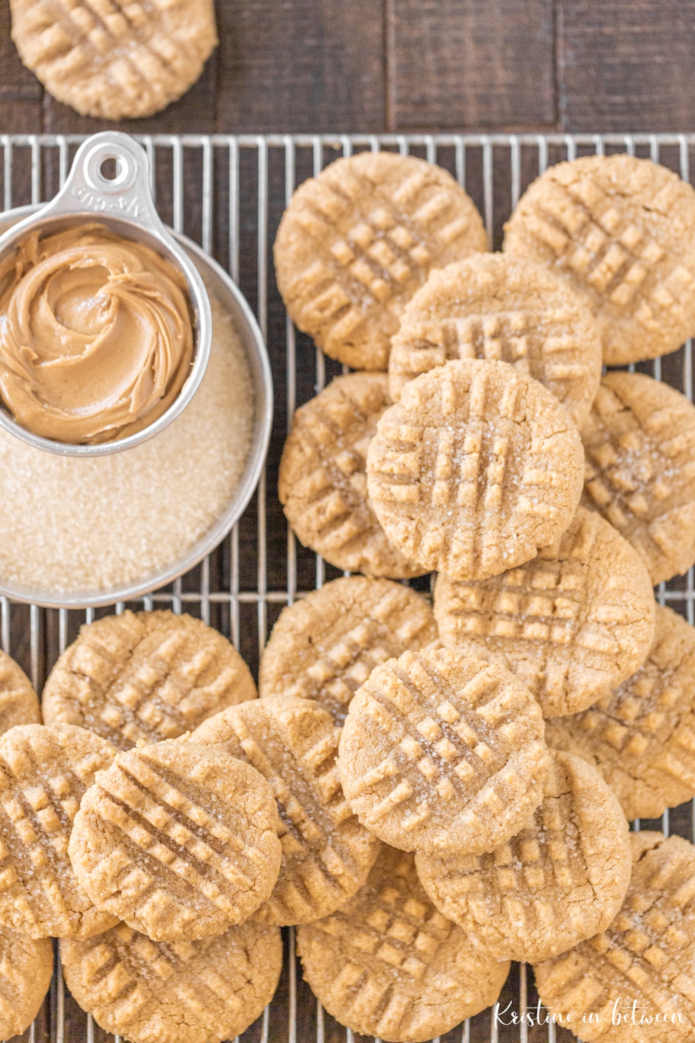 Simple 3 Ingredient Peanut Butter Cookies