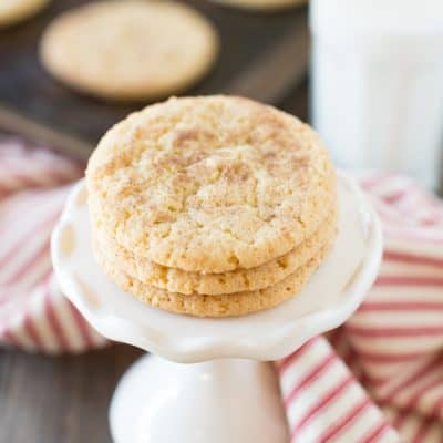 Simple snickerdoodle cookies made in one bowl!