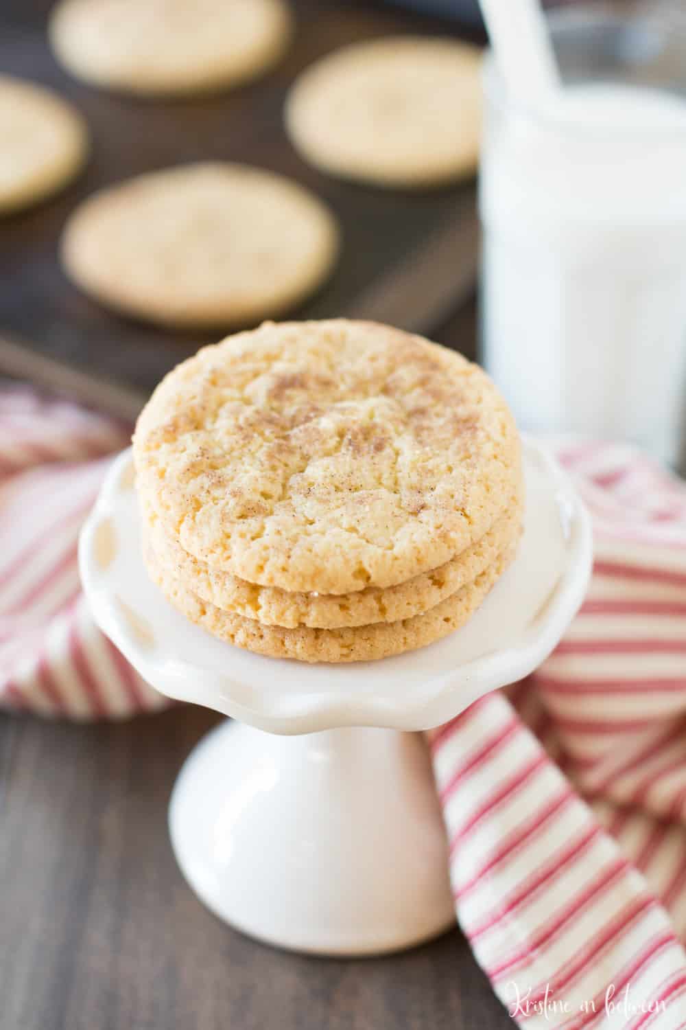 Simple snickerdoodle cookies made in one bowl!