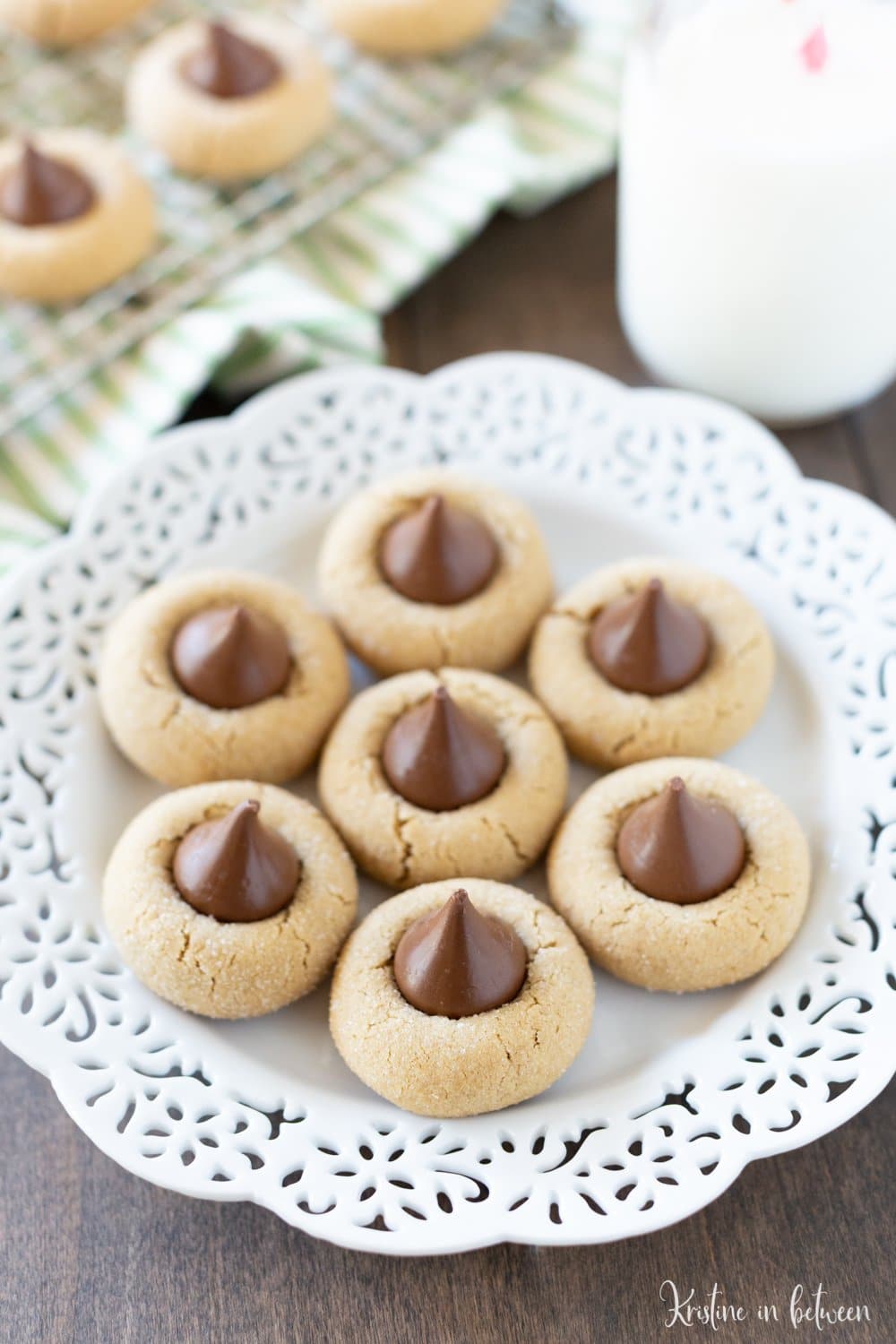 Perfect peanut butter kiss cookies. A holiday classic! This is an old family recipe that has been tested over the years.