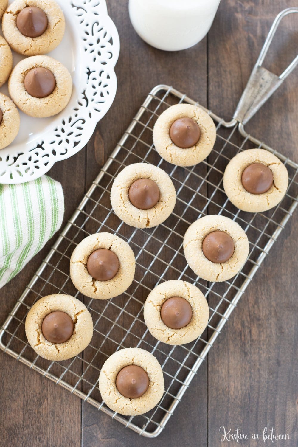 Perfect peanut butter kiss cookies. A holiday classic! This is an old family recipe that has been tested over the years.