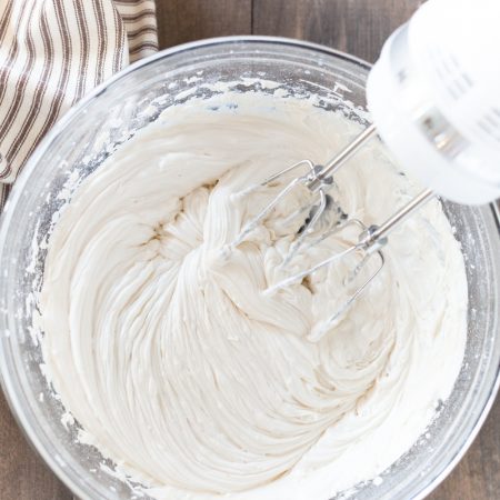 The best sugar cookie frosting recipe! Sweet and flavorful, perfect for topping sugar cookies!