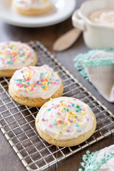 The best soft sugar cookies! Make the in one bowl and in under 30 minutes!
