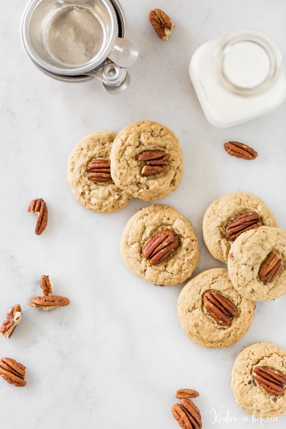 Thick and chewy brown sugar and pecan cookies.