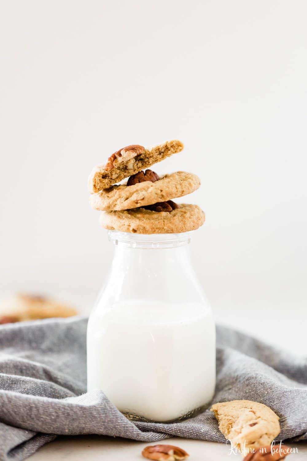 Thick and chewy brown sugar and pecan cookies.