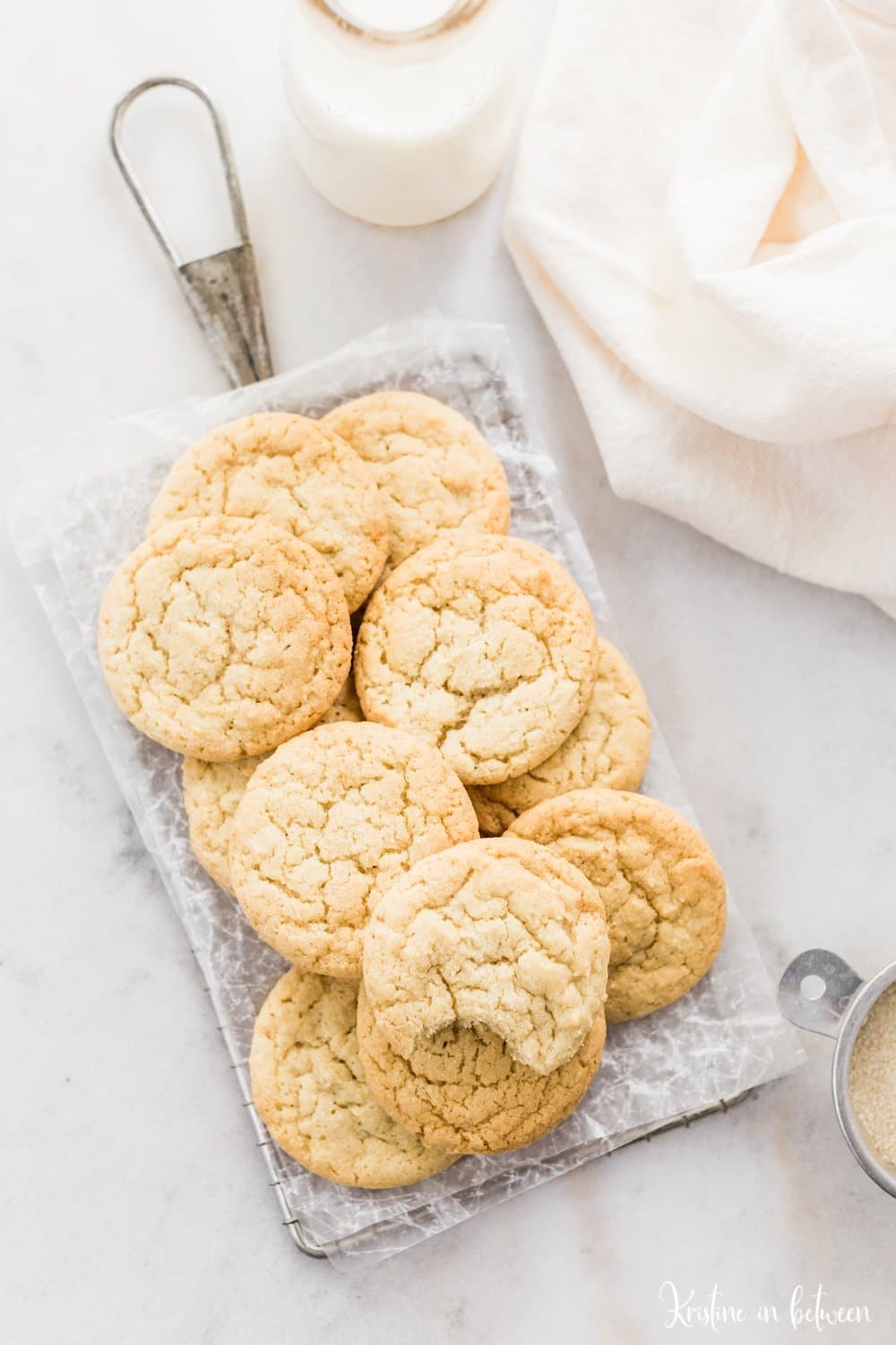 The best no-roll sugar cookies! You can make the cookies thin and chewy or soft and thick and all in one bowl! This is the perfect everyday recipe!