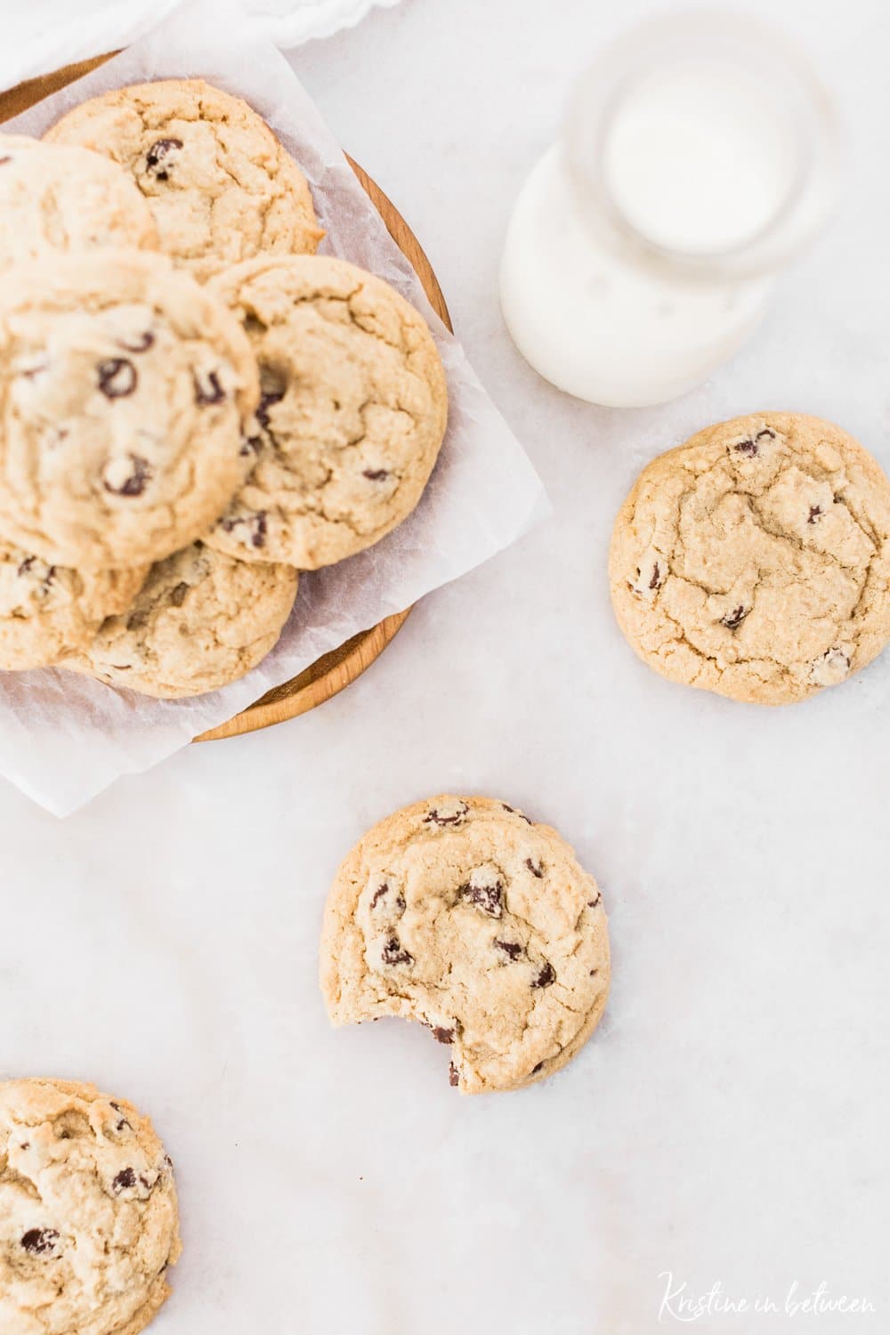 The best thick and chewy homestyle chocolate chip cookies.