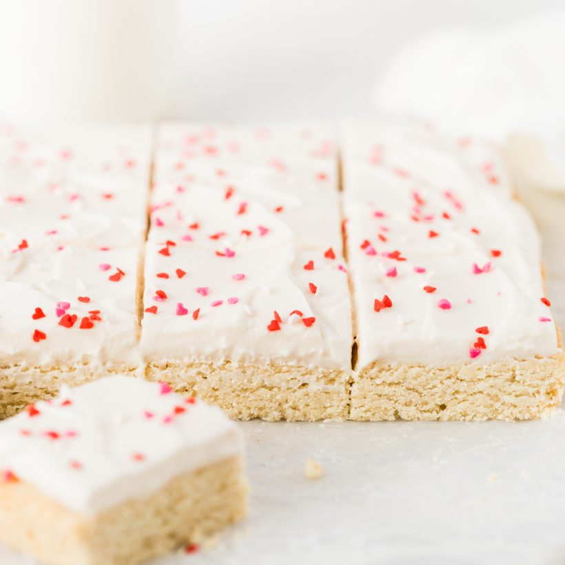 Sugar Cookie Bars with Cream Cheese Frosting Kristine in Between