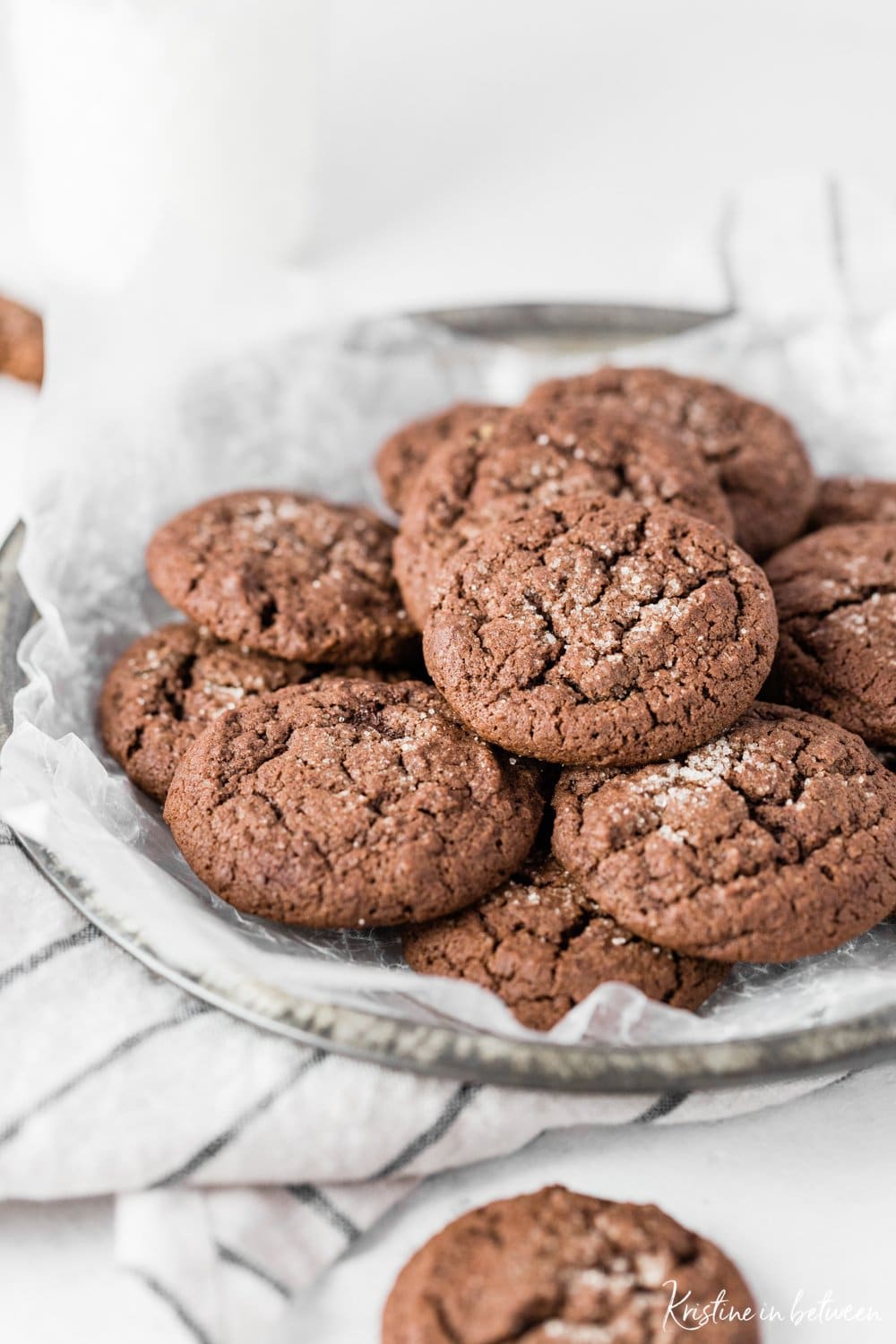 One-Bowl Chocolate Sugar Cookies | Kristine in between