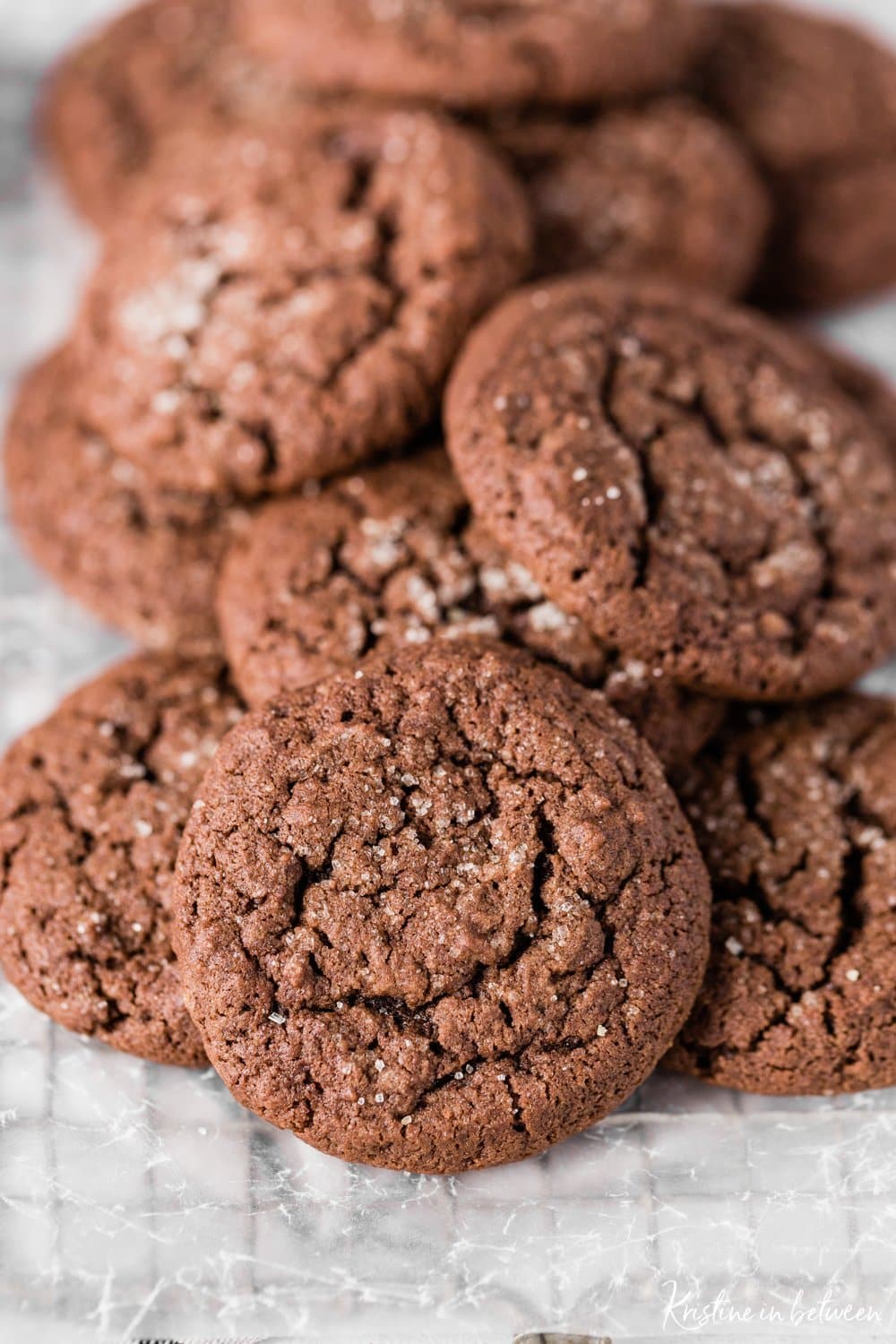 OneBowl Chocolate Sugar Cookies Kristine in between