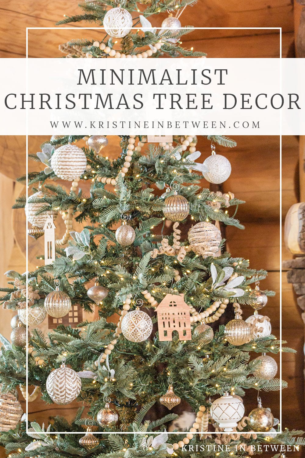 Minimalist Christmas Tree Decor | Kristine in Between