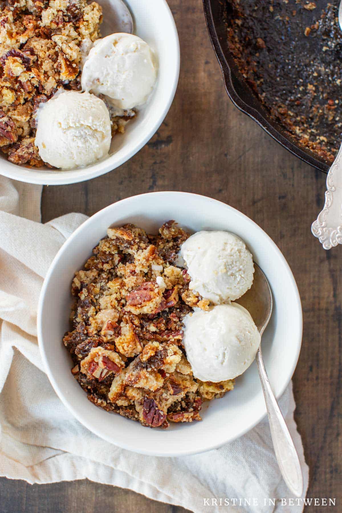 Pecan Pie Dump Cake (Skillet) | Kristine in Between